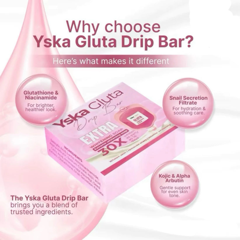 Yska Gluta Drip Soap Bar Extreme Whitening 70g