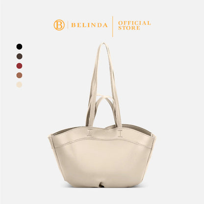 Minimalist Curved-Base Tote Bag
