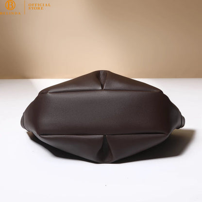 Minimalist Curved-Base Tote Bag