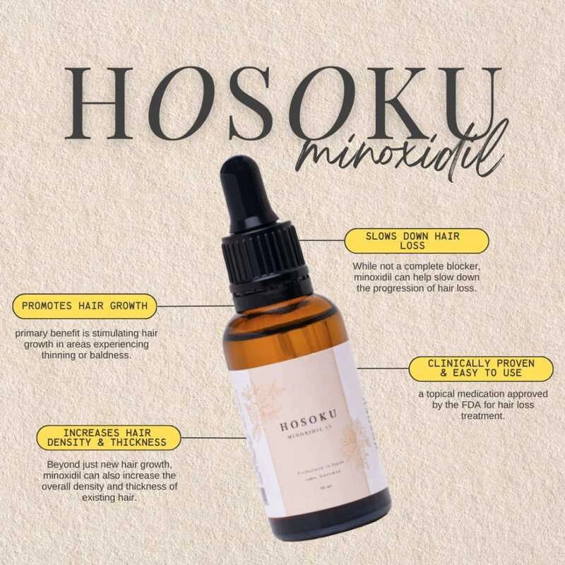 BUY 1 GET 1! HOSOKU 15% Minoxidil Hair Growth Serum (Oil Based)