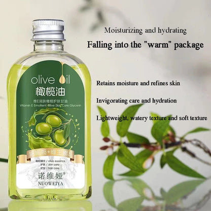 Pure Olive Oil with Vitamin E for Skin, Hair and Face