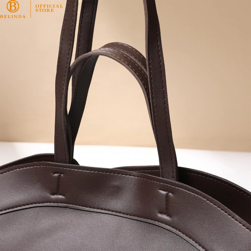 Minimalist Curved-Base Tote Bag