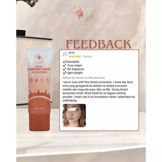 MS TSUNG Premium Sunkissed Tinted Sunscreen SPF 50 PA ++++