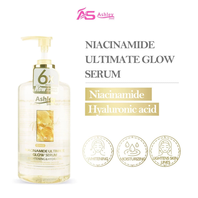 ASHLEY SHINE Hyaluronic & ASHLEY SHINE Niacinamide Pure Serum 520ml