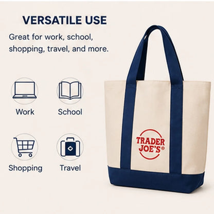 Trader Joe's Mini Canvas Tote Bag