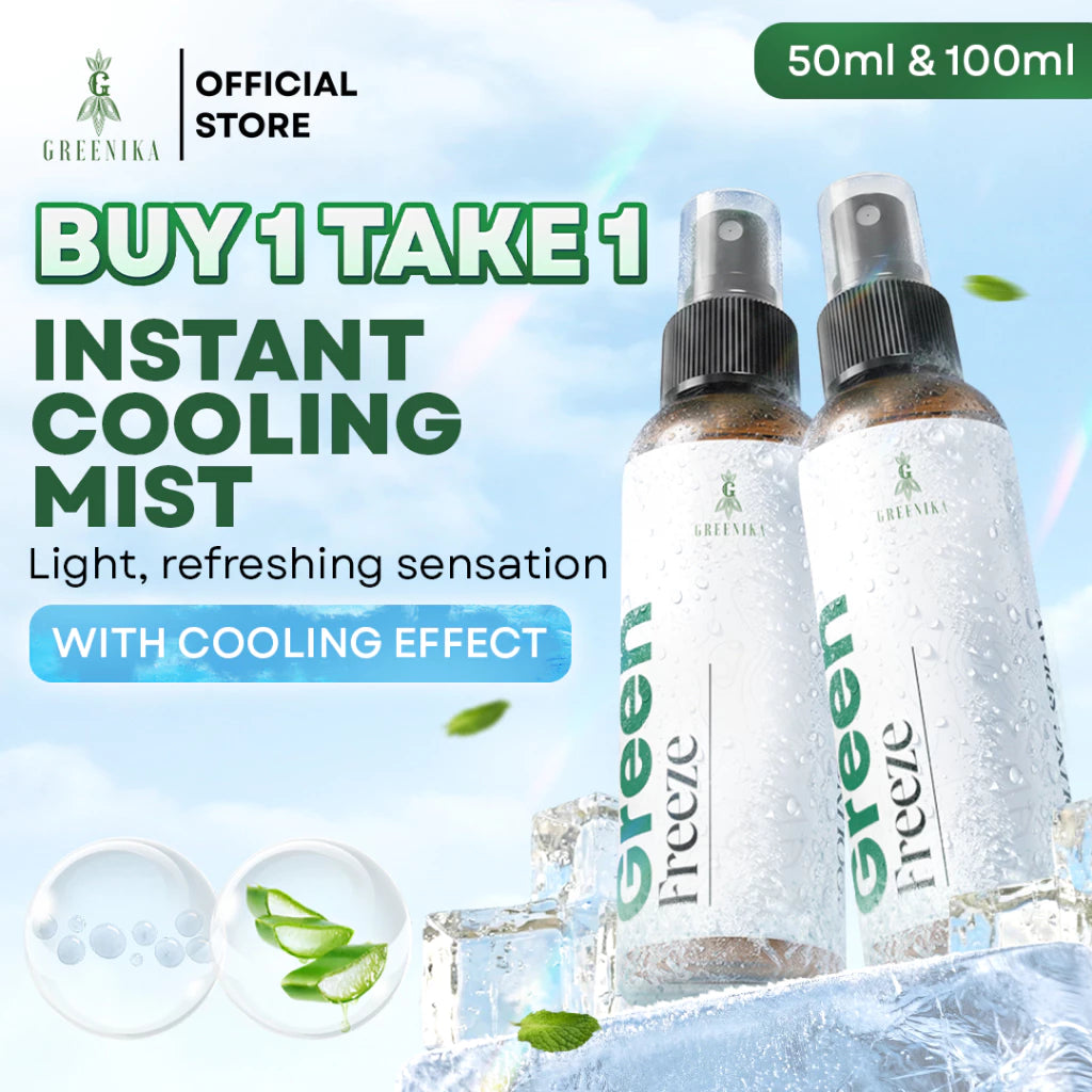 BUY 1 TAKE 1 Greenika Green Freeze Instant Cooling Spray for Body