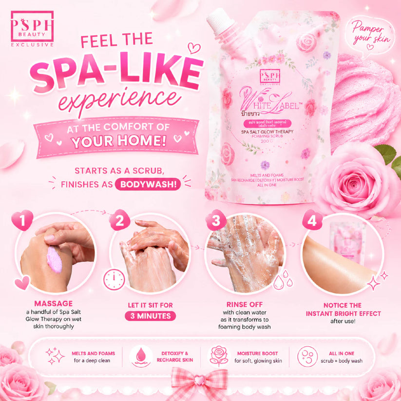 PSPH Beauty White Label Spa Salt
