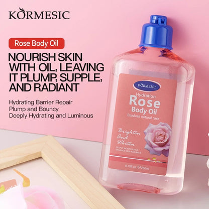 KORMESIC Rose & Niacinamide Brightening Glow Body Oil 260ml