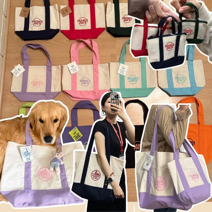 Trader Joe's Mini Canvas Tote Bag