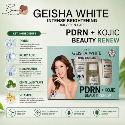Geisha White PDRN + Kojic Beauty Renew Kit
