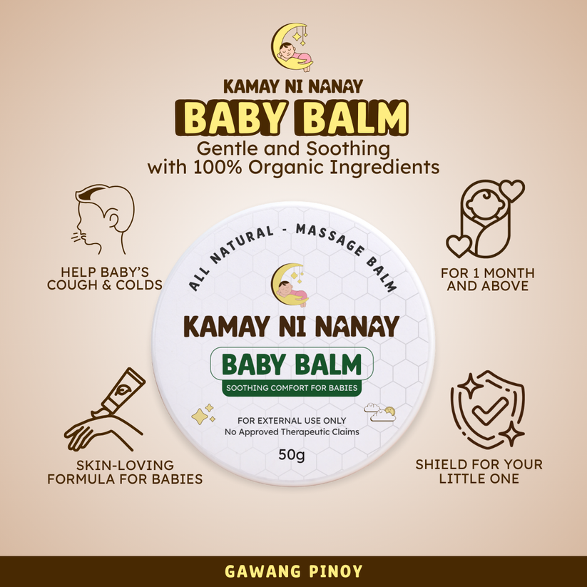 Kamay ni Nanay Baby Balm – Organic Balm for Babies | Safe for G6PD Deficiency