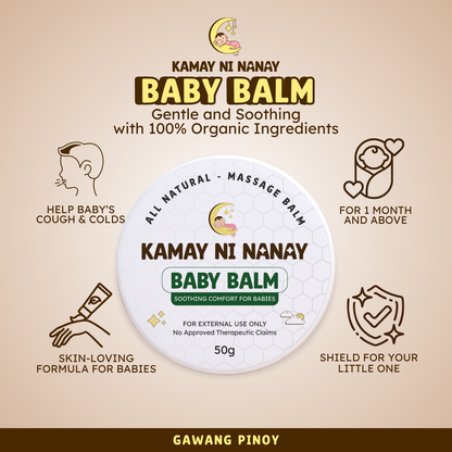 Kamay ni Nanay Baby Balm – Organic Balm for Babies | Safe for G6PD Deficiency