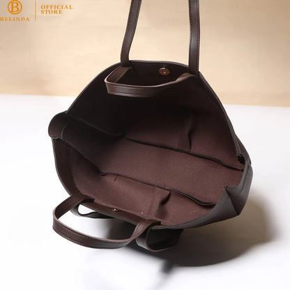 Minimalist Curved-Base Tote Bag