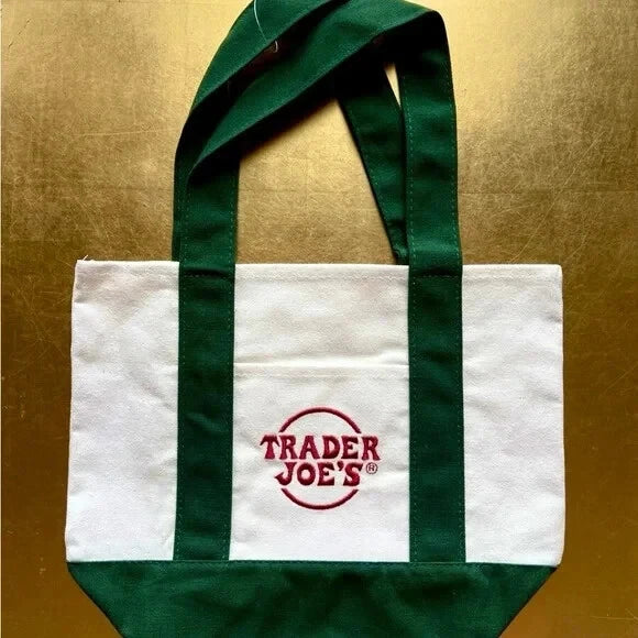Trader Joe's Mini Canvas Tote Bag