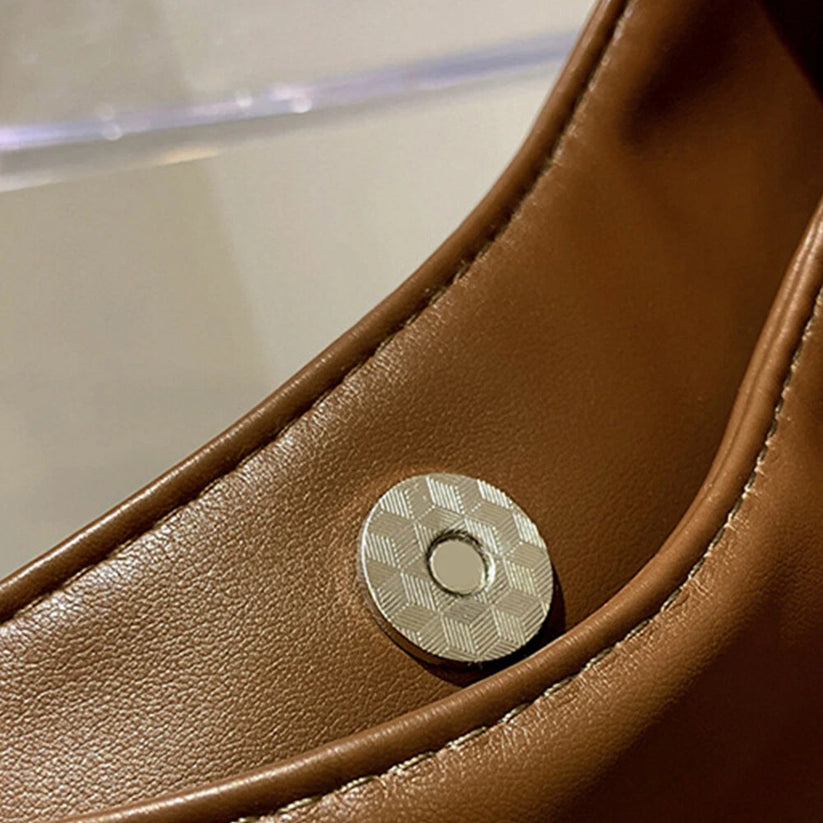 Simple Elegant Soft Leather Shoulder Bag