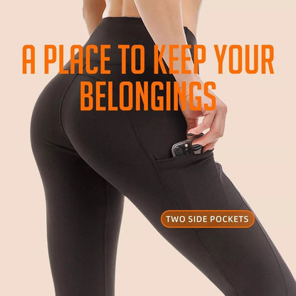 High Waist Fitness Sports Leggings with Side Pockets