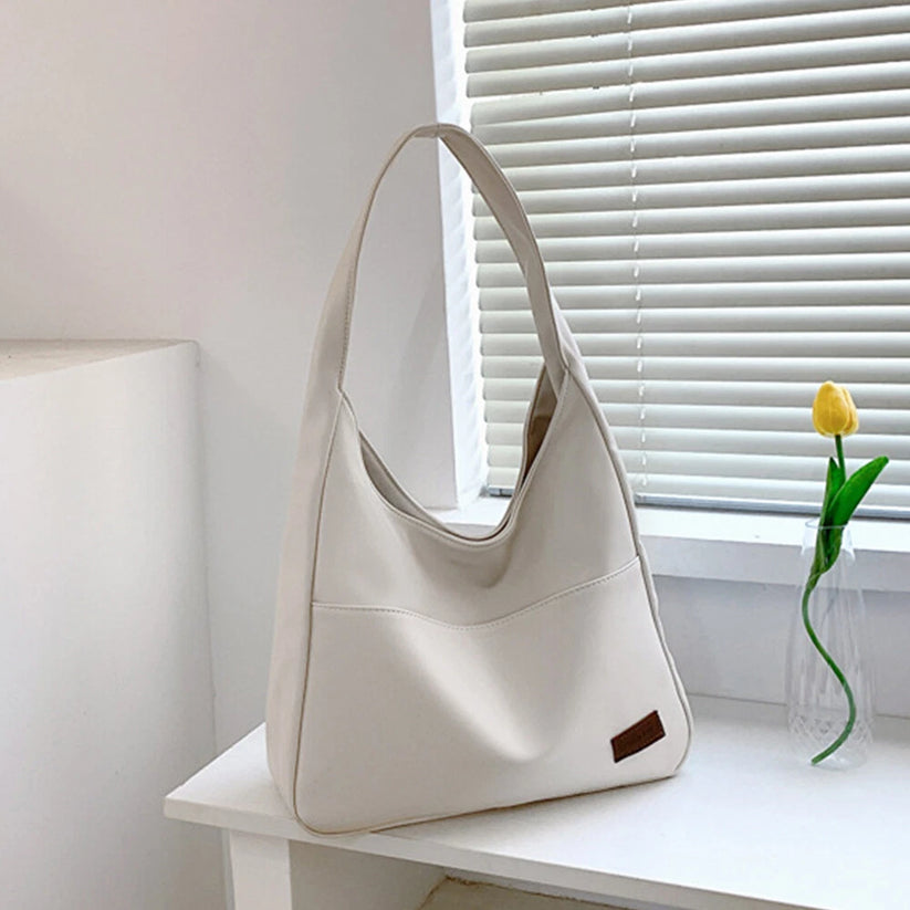 Simple Elegant Soft Leather Shoulder Bag