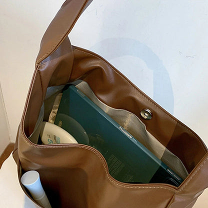 Simple Elegant Soft Leather Shoulder Bag
