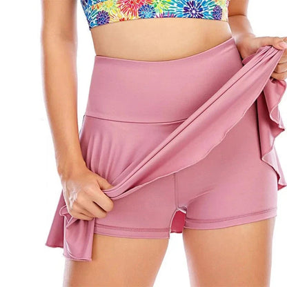 High Waisted Tennis Skort with Pocket