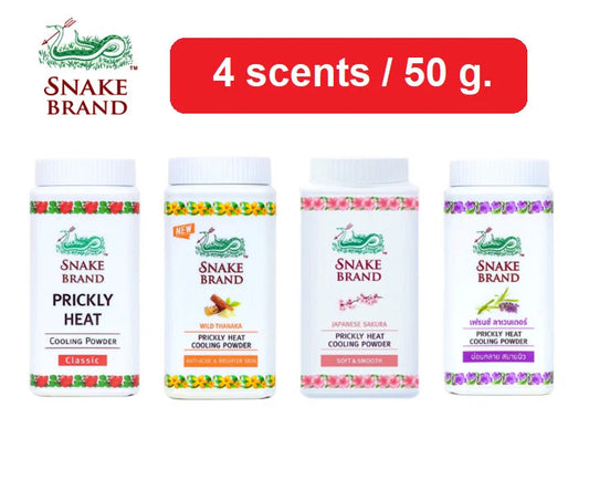 SNAKE BRAND Prickly Heat Cooling Body Powder 50g