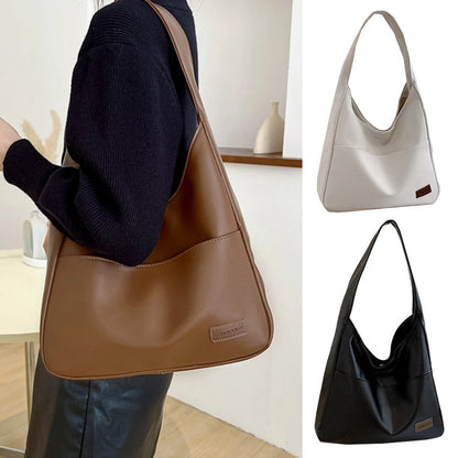 Simple Elegant Soft Leather Shoulder Bag