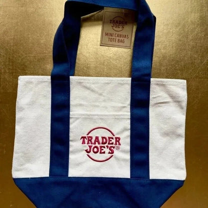 Trader Joe's Mini Canvas Tote Bag