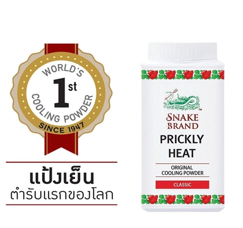 SNAKE BRAND Prickly Heat Cooling Body Powder 50g