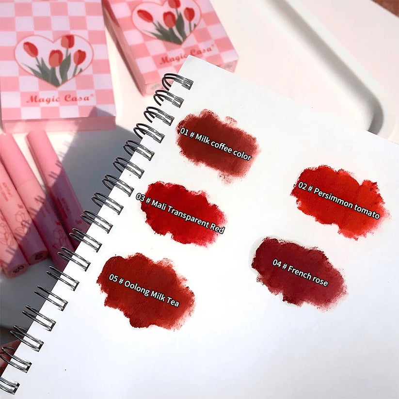 5PCS Tulip Lip Glaze Set