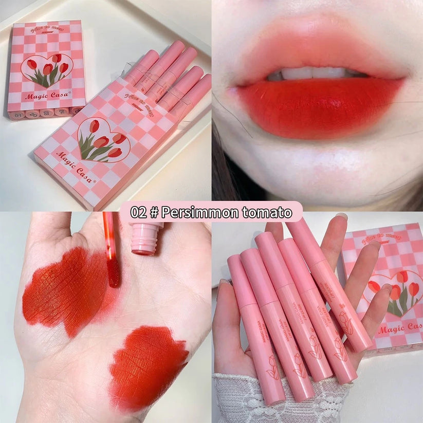 5PCS Tulip Lip Glaze Set