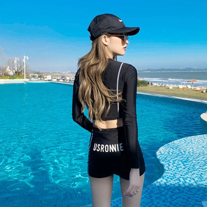 Two-Piece Long Sleeve Padded Rash Guard