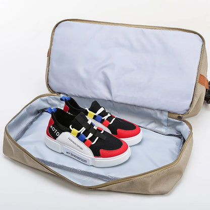 Large Capacity Travel Duffle Bag with Shoe Compartment