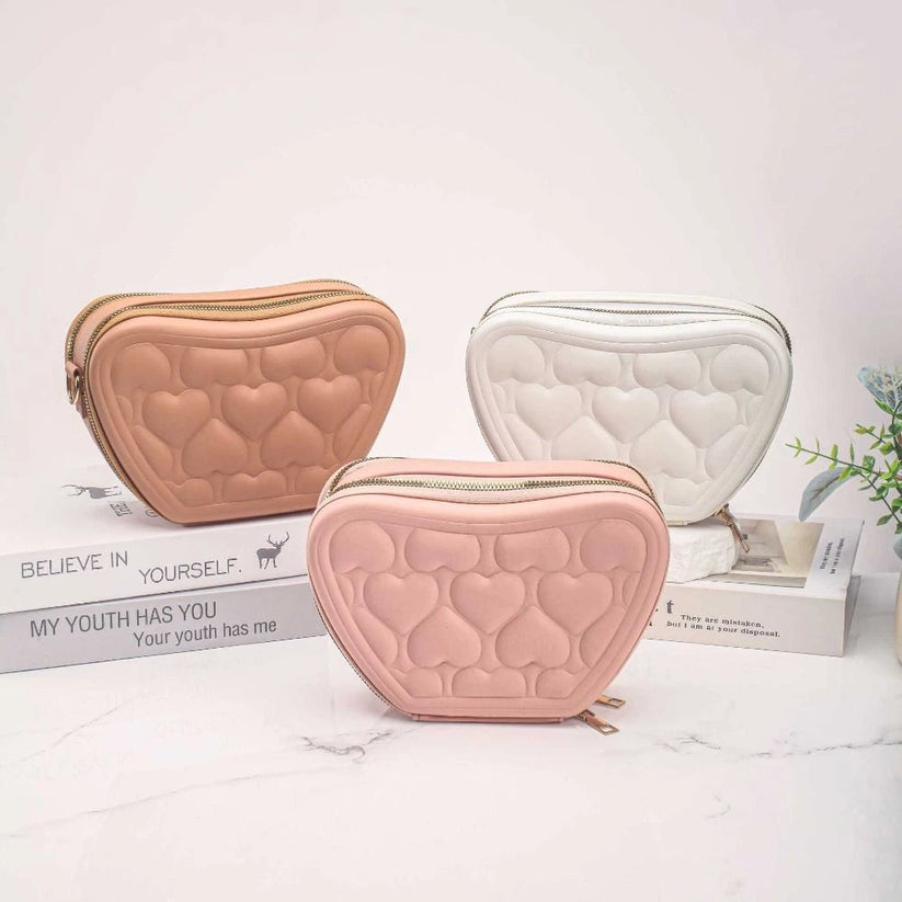 Heart Clutch Sling Bag