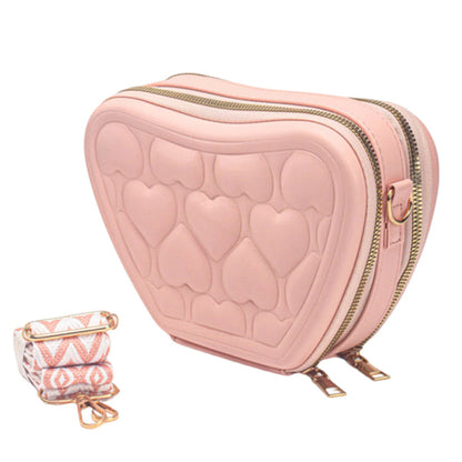 Heart Clutch Sling Bag