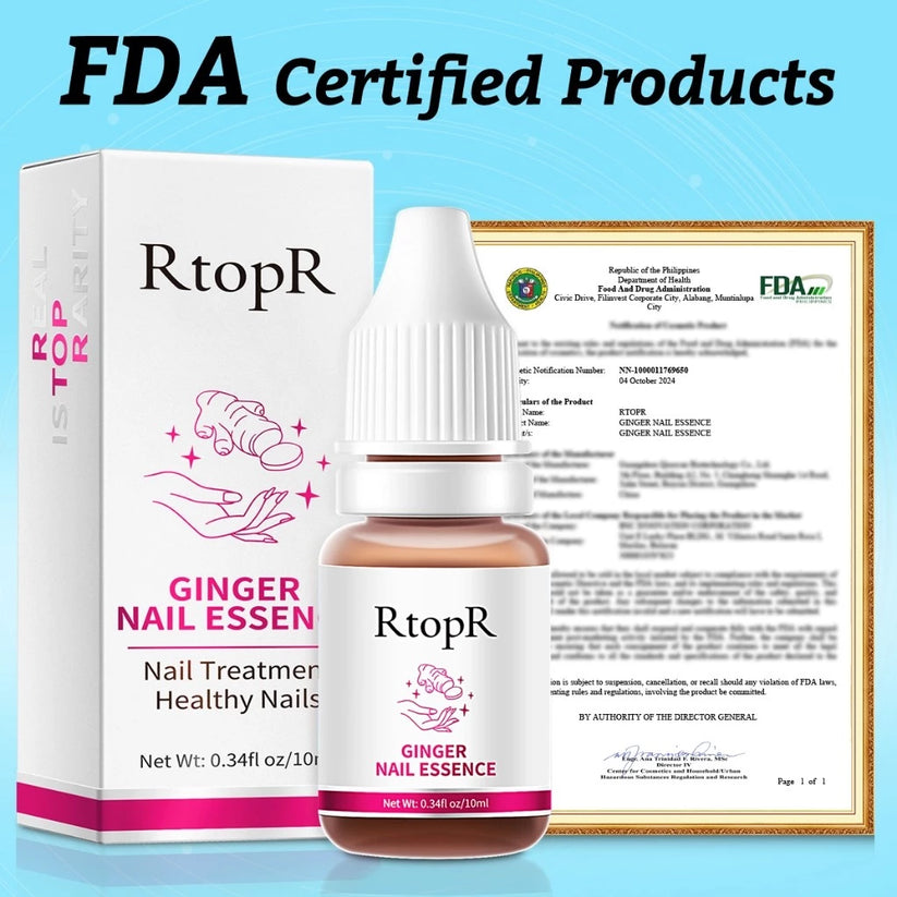 RtopR Ginger Antibacterial Nail Treatment