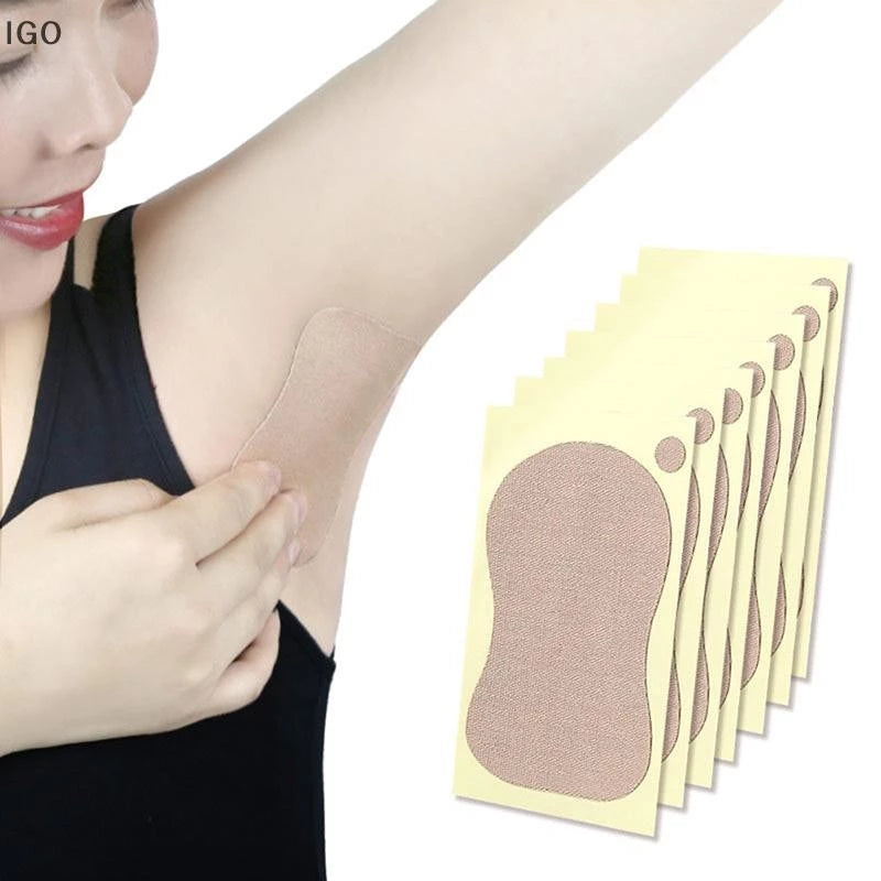 10pcs Antiperspirant Underarm and Foot Sweat Absorbent Invisible Pads