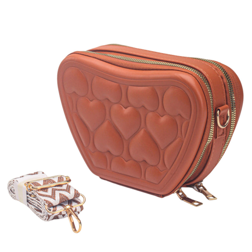 Heart Clutch Sling Bag