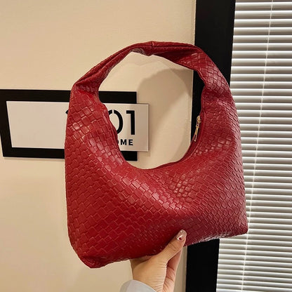 Mini Woven Hobo Handbag