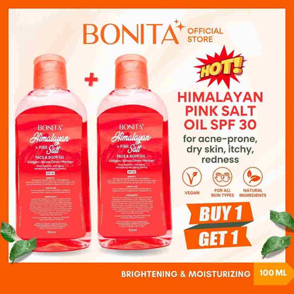 BUY 1 TAKE 1 | BONITA Himalayan Pink Salt Face and Body Oil with SPF 30
