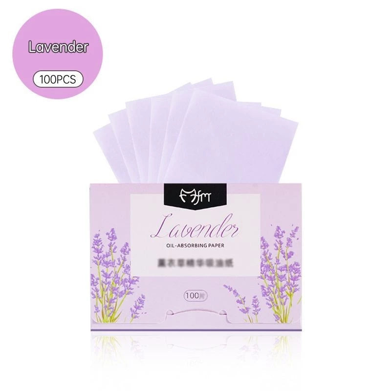 100 Sheets/Pack of High-Efficiency Oil Blotting Paper