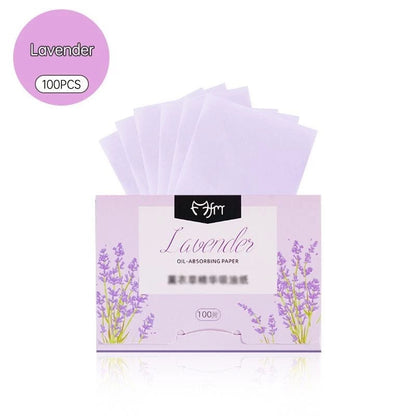 100 Sheets/Pack of High-Efficiency Oil Blotting Paper