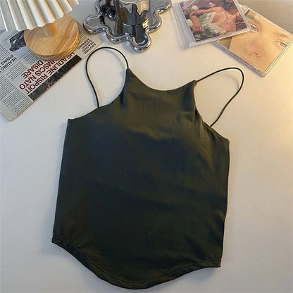 PADDED HALTER TANK TOP