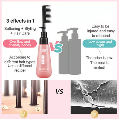 BAYAXIN Hair Straightening Serum with Comb Applicator