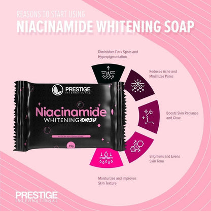 PRESTIGE NIACINAMIDE 10x WHITENING SOAP 75G