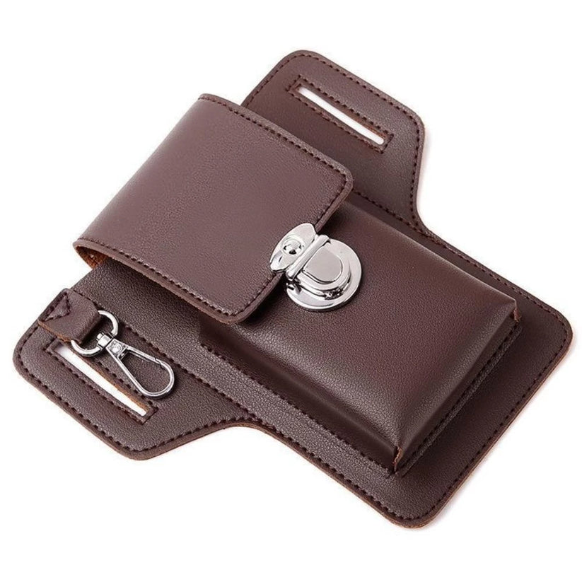 Leather Belt Phone Waist Bag