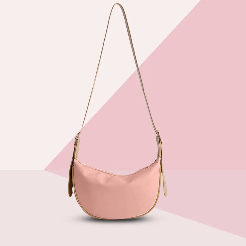 Leather Dumpling Shoulder Crossbody Bag