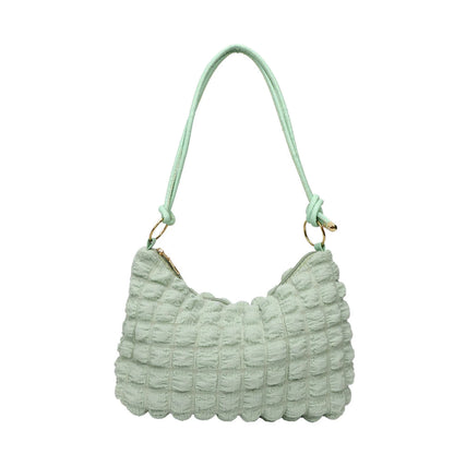 Soft Pleated Bubble Bag