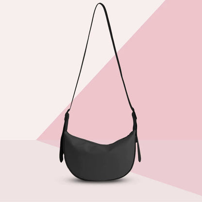 Leather Dumpling Shoulder Crossbody Bag