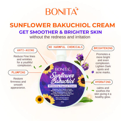 BONITA Sunflower Bakuchiol Whitening Inguinal Cream 30g