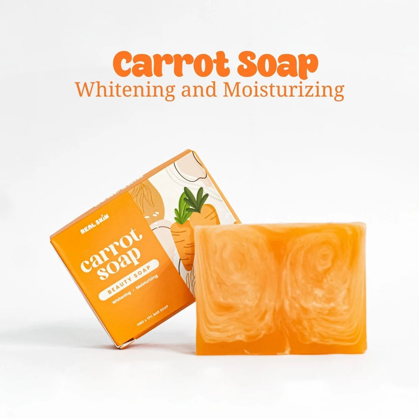 REAL SKIN Whitening and Moisturizing Carrot Soap