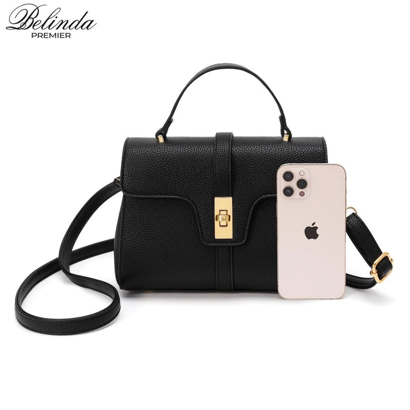 Prestige Classic Structured Top-Handle Bag